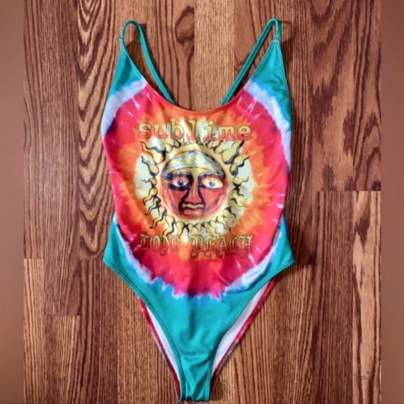 FOREVER 21 TIE DYE BATHING SUIT - Picture 4 of 10
